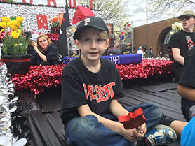 Youngster on Float