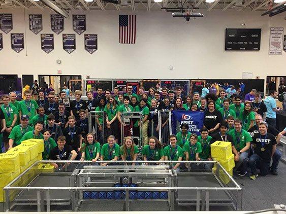 Winning Alliance Teams! Teams #422 and #3274 with our WOBOTS all mixed in.
