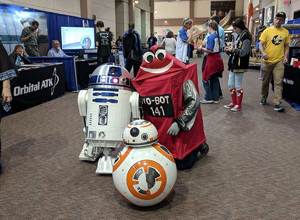 We were super excited to see these 2 star wars charcters!!!!! R2D2 and BB8!!!!! Thank you for bringing them!