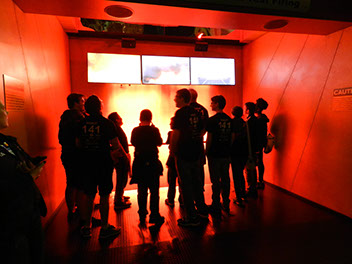Students at Display