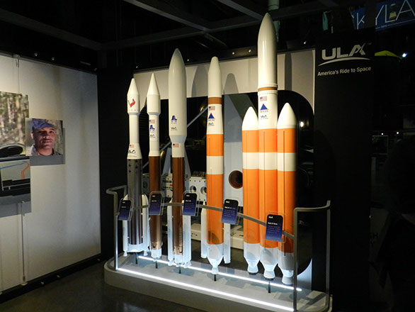 A model display of the future rockets.
