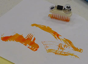 Brush Bot Paintings